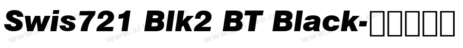 Swis721 Blk2 BT Black字体转换